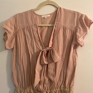 Gorgeous tie front bodysuit